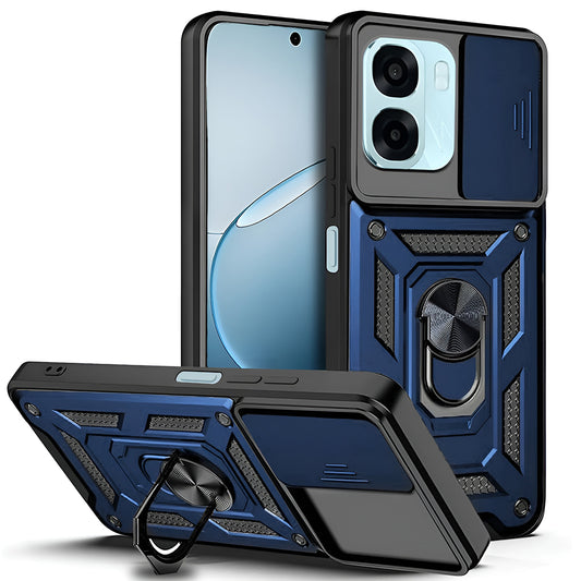 Hülle für Oppo A6k 4G / A6x 4G / A6x, Techsuit, CamShield, Blau