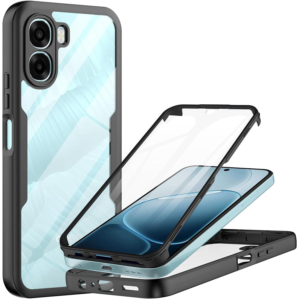 Hülle für Oppo A6k 4G / A6x 4G / A6x, Techsuit, ColorVerse 360, Schwarz