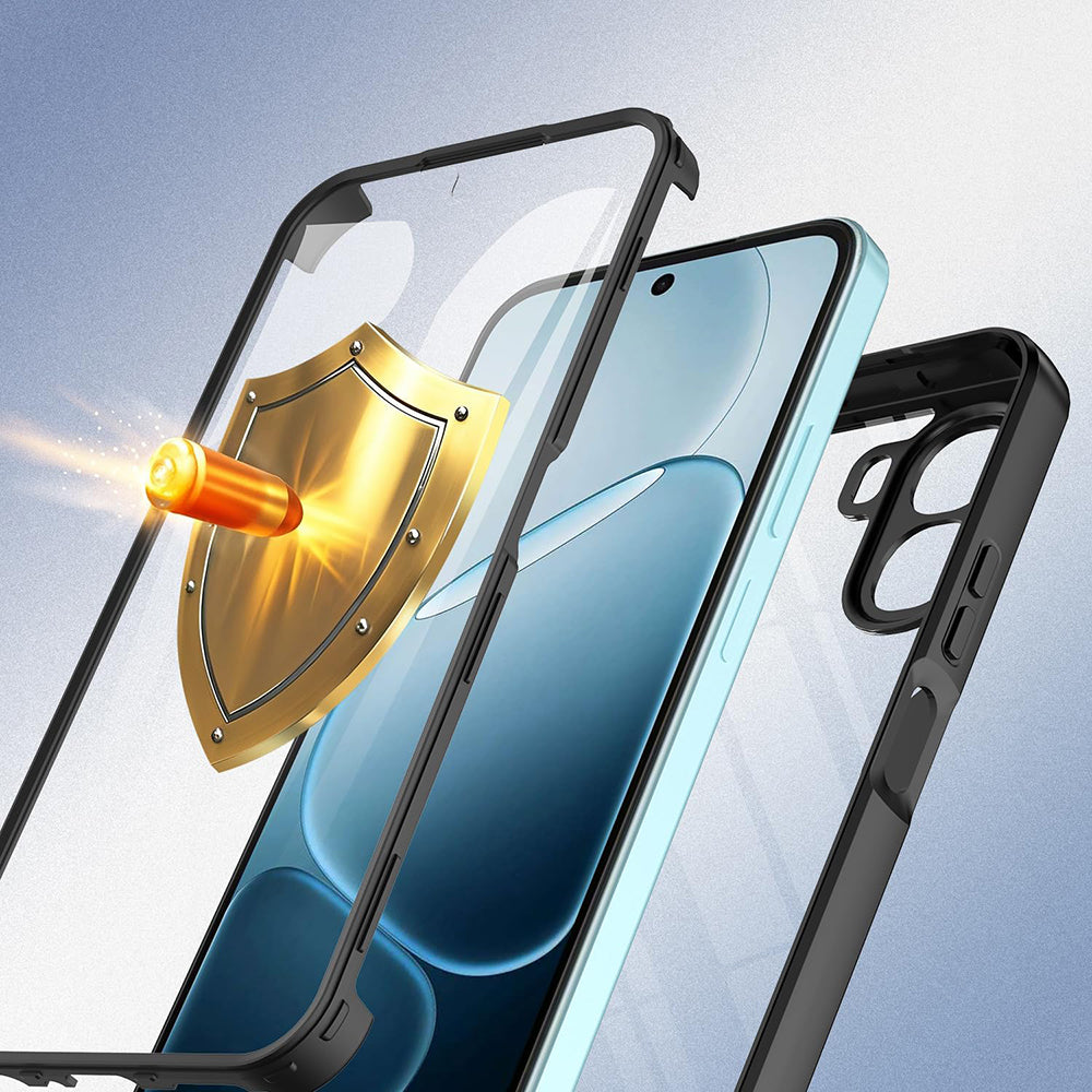 Hülle für Oppo A6k 4G / A6x 4G / A6x, Techsuit, ColorVerse 360, Schwarz