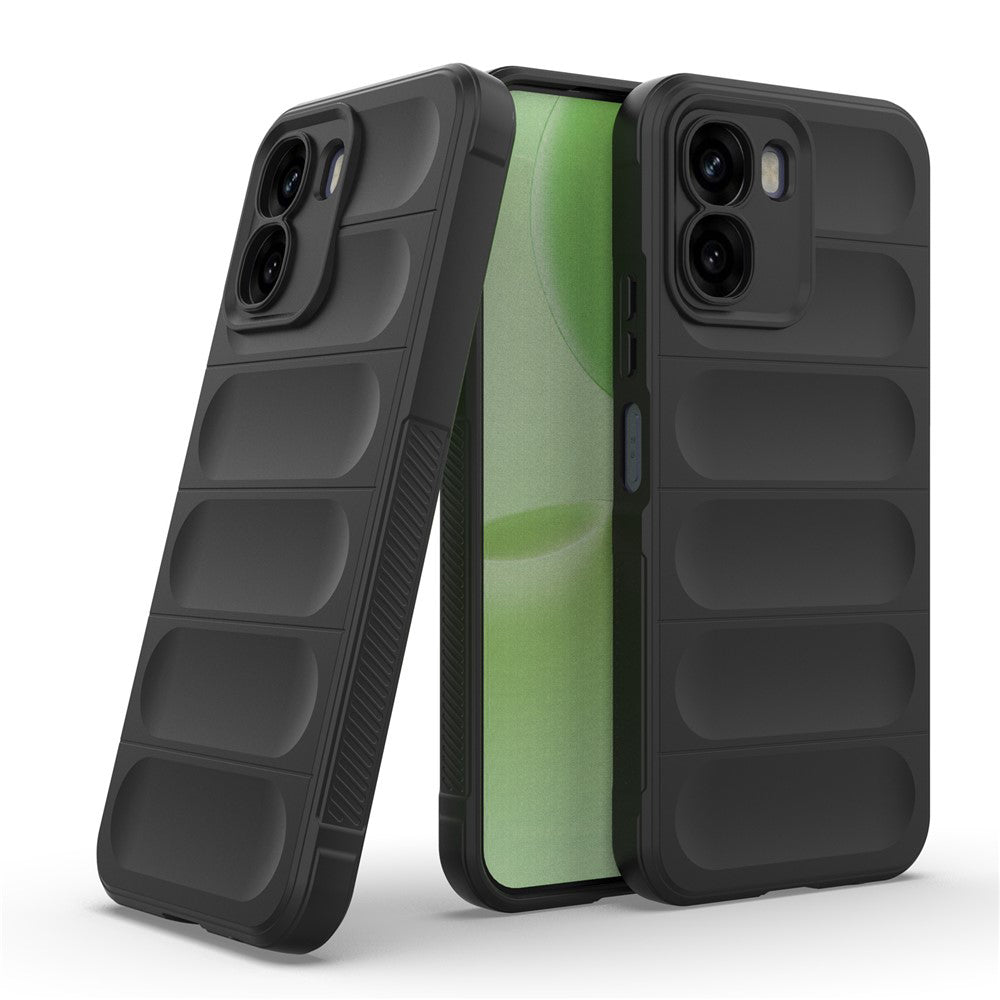 Hülle für Oppo A6x 4G / A6x, Techsuit, Magic Shield, Schwarz