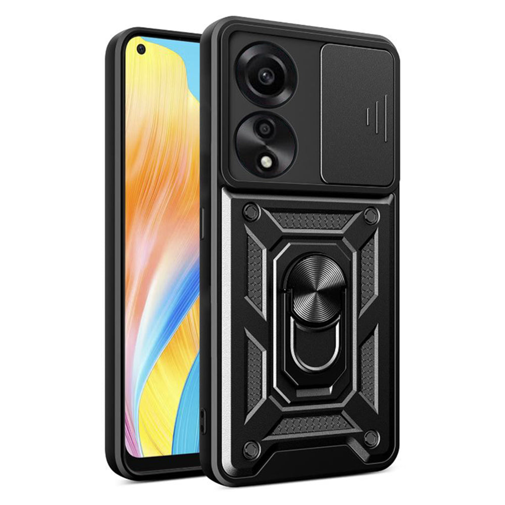 Hülle für Oppo A78 4G, Techsuit, CamShield, Schwarz