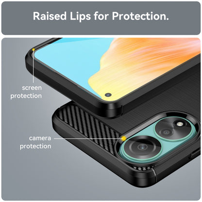Hülle für Oppo A78 4G, Techsuit, Carbon, Schwarz