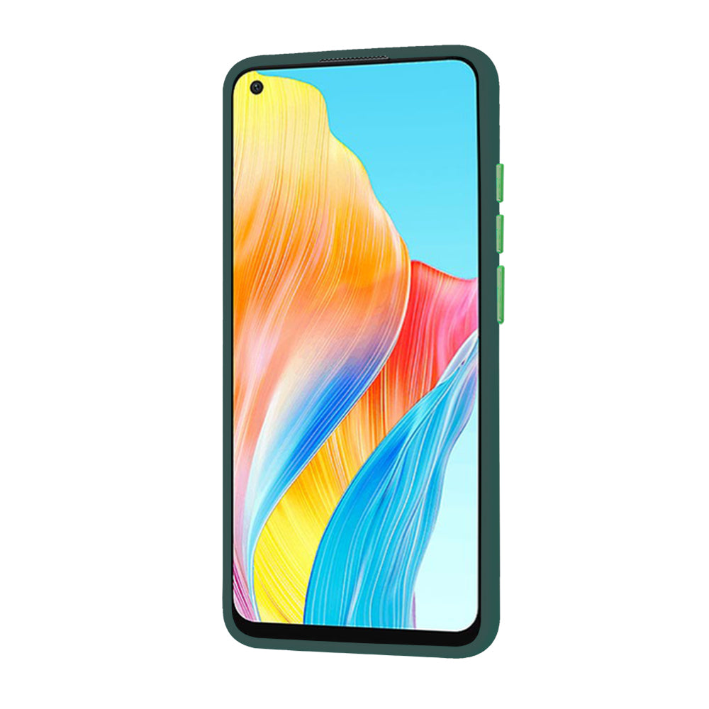 Hülle für Oppo A78 4G, Techsuit, HaloFrost, Grün