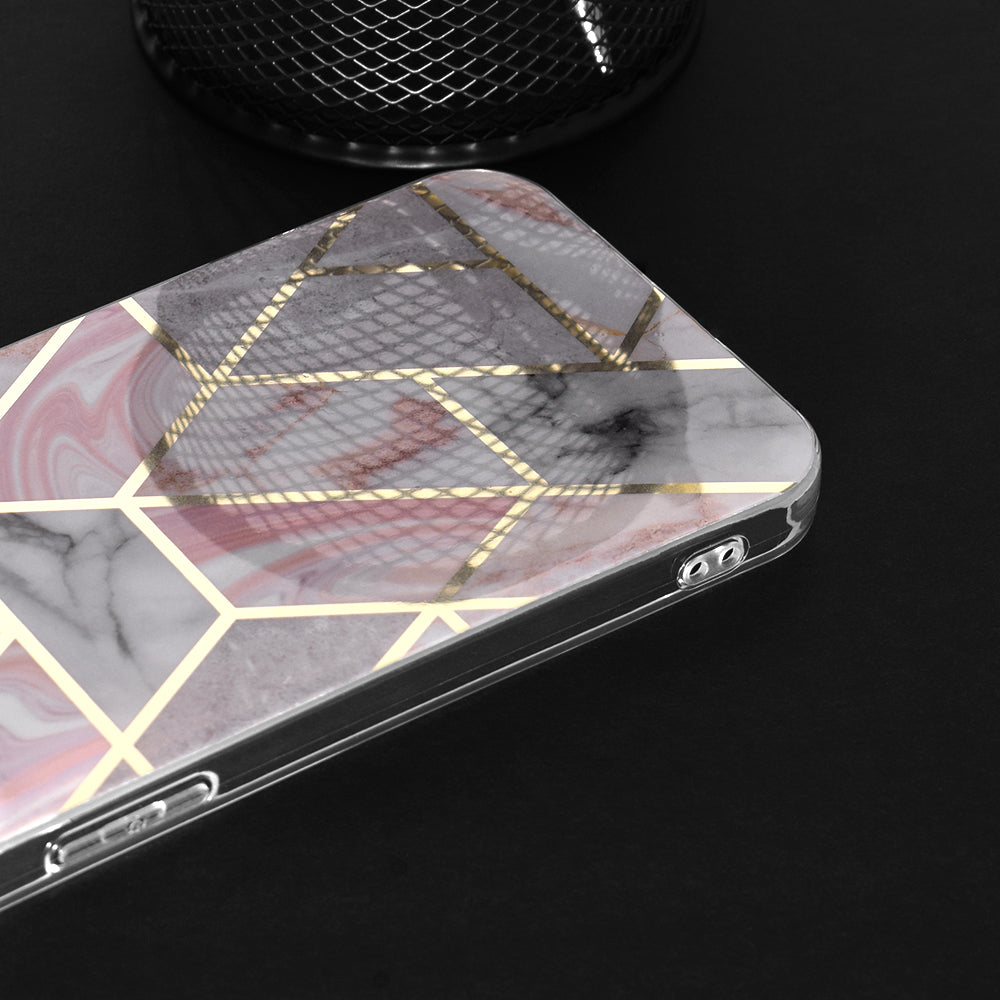 Hülle für Oppo A78 4G, Techsuit, Marble, Rosa