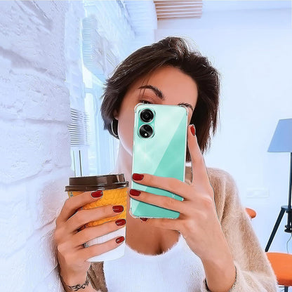 Hülle für Oppo A78 4G, Techsuit, stoßfest klar, transparent