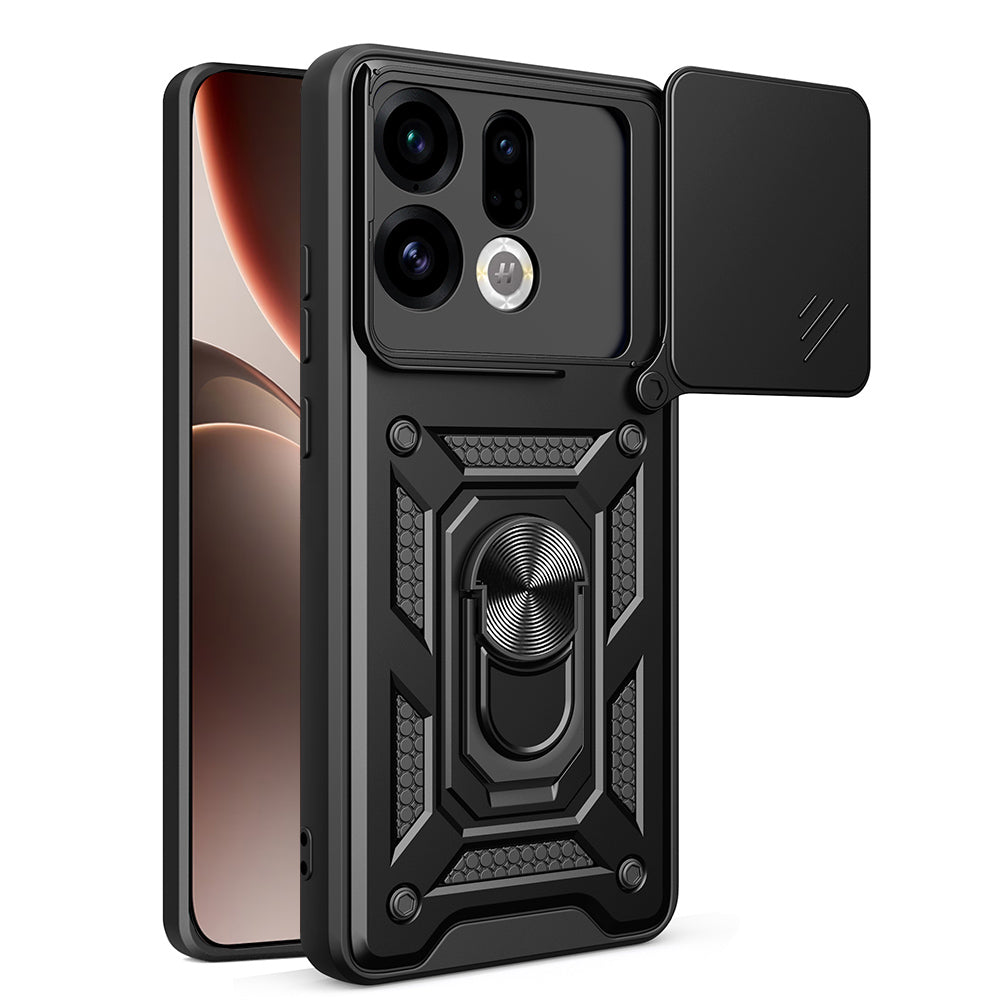Hülle für Oppo Find X9, Techsuit, CamShield, Schwarz
