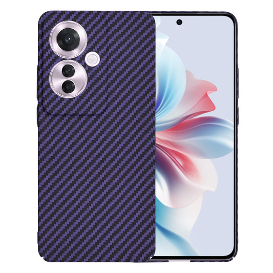 Hülle für Oppo Reno11 F, Techsuit, Carbonite FiberShell, Lila