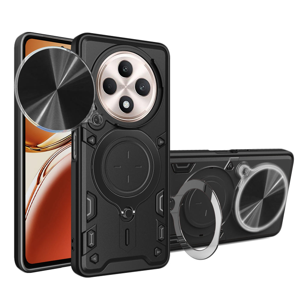 Hülle für Oppo Reno12 FS 5G / Reno12 FS 4G / Reno12 F 4G / Reno12 F, Techsuit, CamGuard Pro, Schwarz