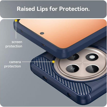 Case for Oppo Reno12 FS 5G / Reno12 FS 4G / Reno12 F 4G / Reno12 F, Techsuit, Carbon, Blue
