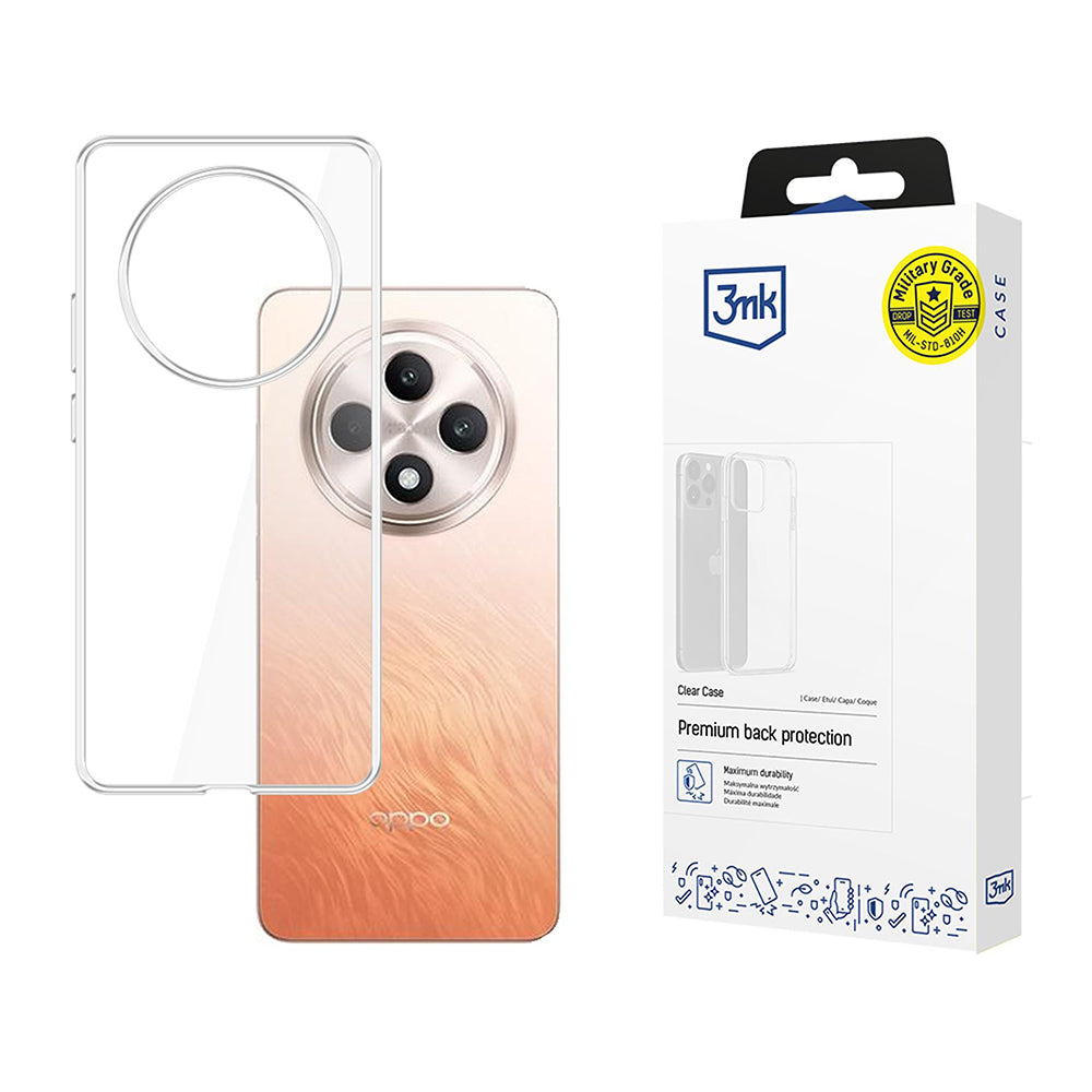 Hülle für Oppo Reno12 FS 5G / Reno12 FS 4G / Reno12 F 4G / Reno12 F, 3MK, Klar, Transparent