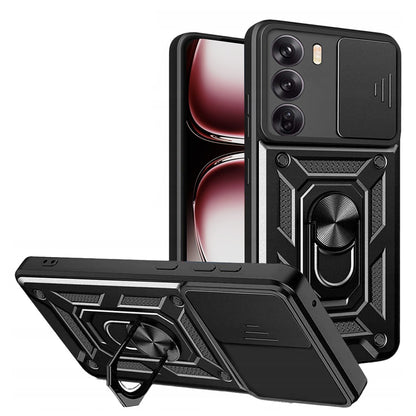 Hülle für Oppo Reno12 Pro, Techsuit, CamShield, Schwarz