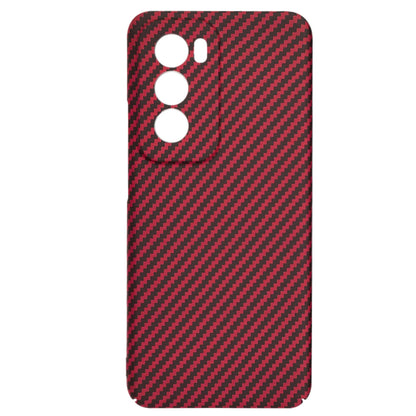 Case for Oppo Reno12, Techsuit, Carbonite FiberShell, Red