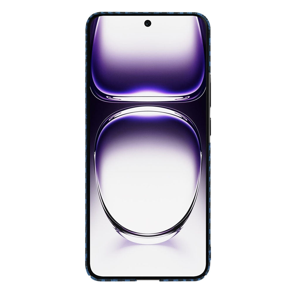 Hülle für Oppo Reno12, Techsuit, Carbonite FiberShell, Türkis