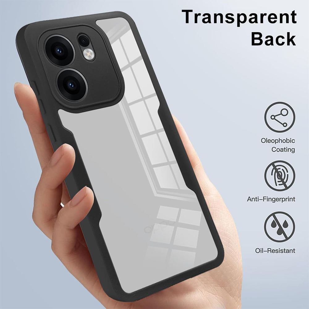 Hülle für Oppo Reno13 FS 5G / Reno13 F 4G / Reno13 F, Techsuit, ColorVerse 360, Schwarz