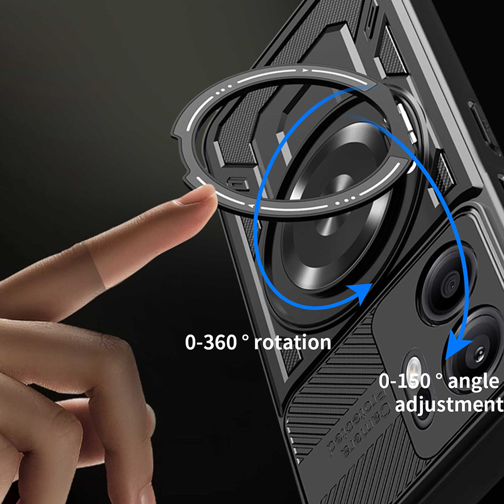 Hülle für Oppo Reno13 FS 5G / Reno13 F 4G / Reno13 F, Techsuit, RuggedCam, Grau