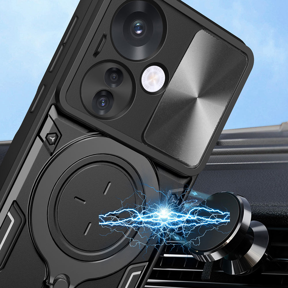Hülle für Oppo Reno13 Pro, Techsuit, CamGuard Pro, Lila