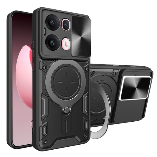 Hülle für Oppo Reno13 Pro, Techsuit, CamGuard Pro, Schwarz