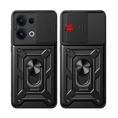 Hülle für Oppo Reno13, Techsuit, CamShield, Schwarz
