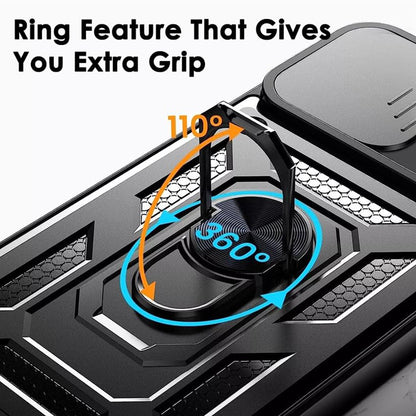 Hülle für Oppo Reno13, Techsuit, CamShield, Schwarz