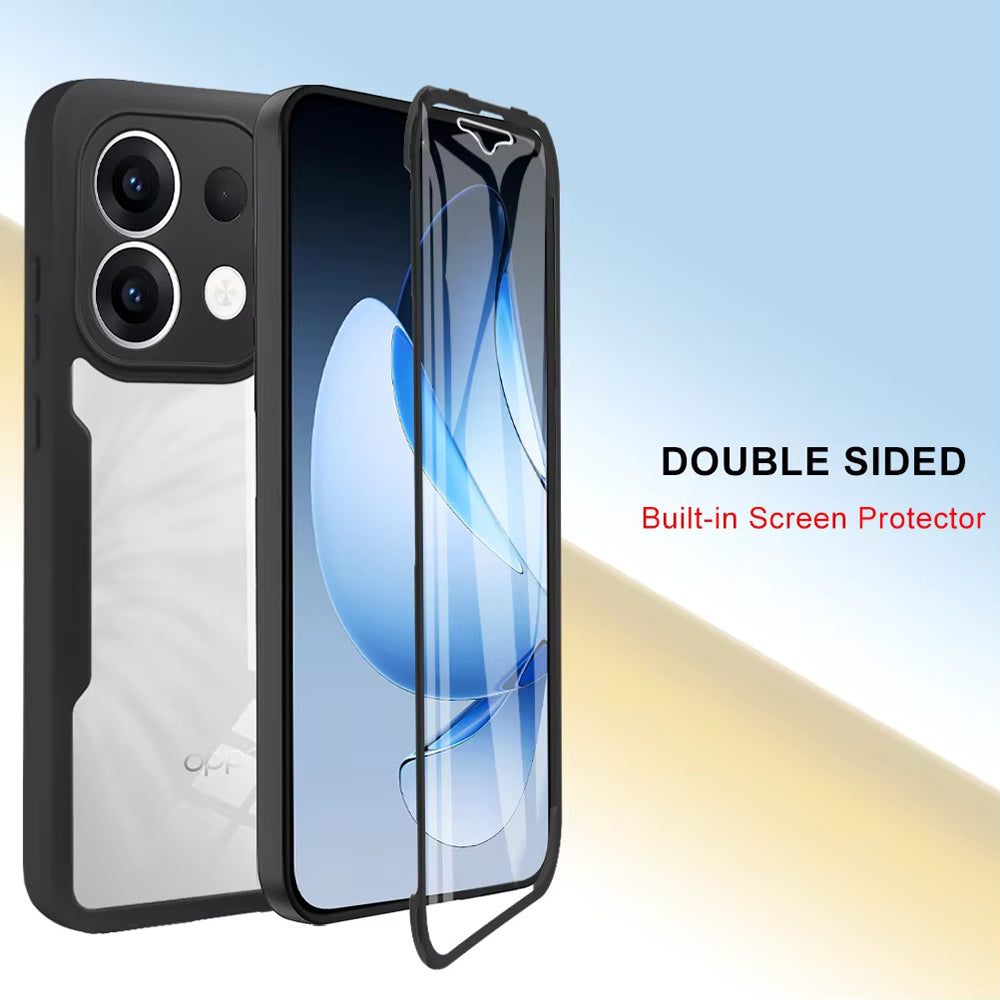 Hülle für Oppo Reno13, Techsuit, ColorVerse 360, Schwarz