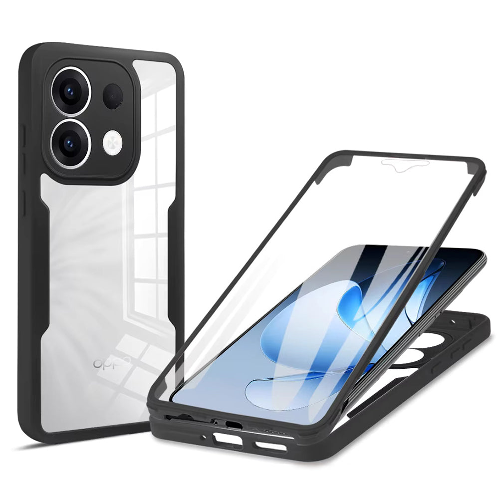 Hülle für Oppo Reno13, Techsuit, ColorVerse 360, Schwarz