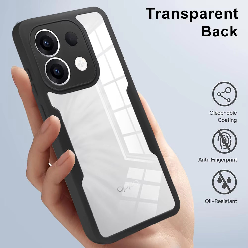 Hülle für Oppo Reno13, Techsuit, ColorVerse 360, Schwarz