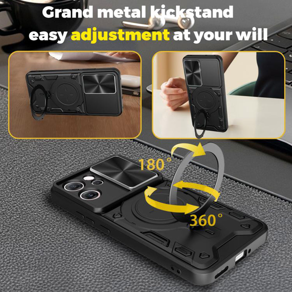 Hülle für Oppo Reno14 FS 5G / Reno14 F, Techsuit, CamGuard Pro, Blau