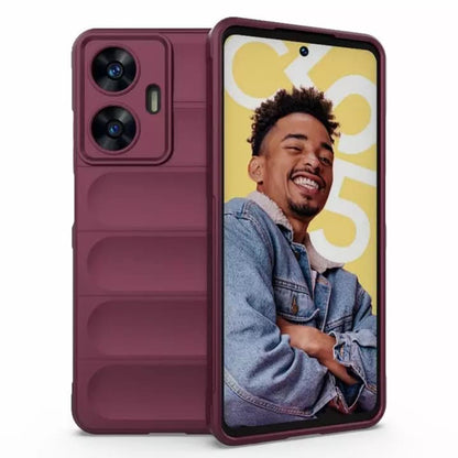Case for Oppo Reno14 FS 5G / Reno14 F, Techsuit, Magic Shield, Burgundy