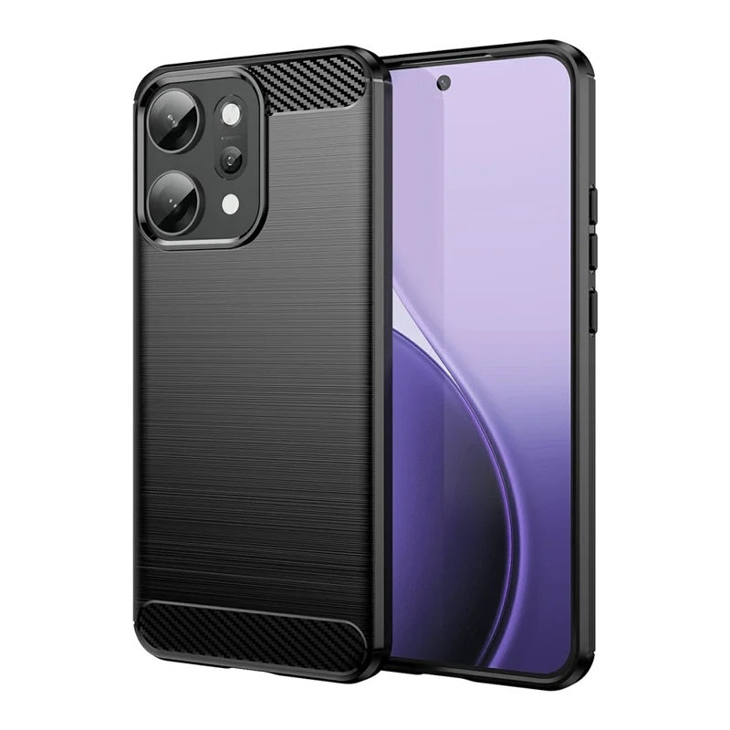 Hülle für Oppo Reno14 Pro, Techsuit, Carbon, Schwarz