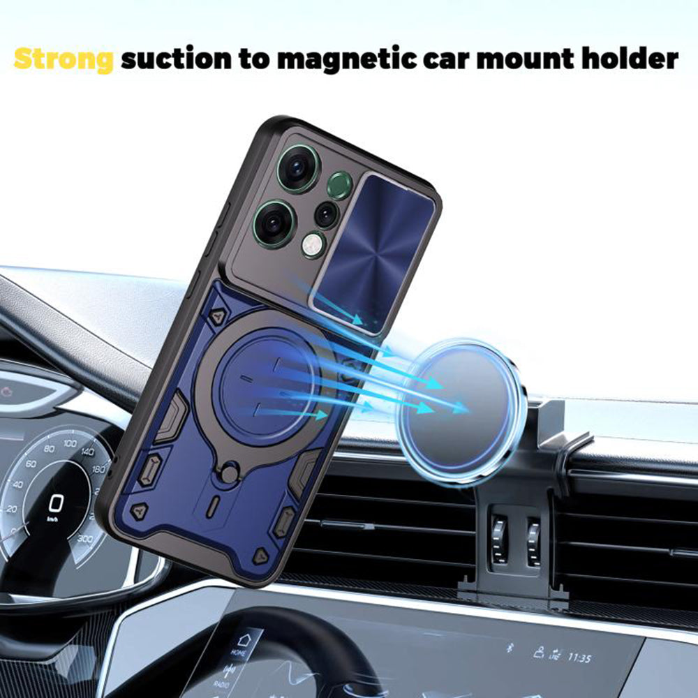 Hülle für Oppo Reno14, Techsuit, CamGuard Pro, Rot