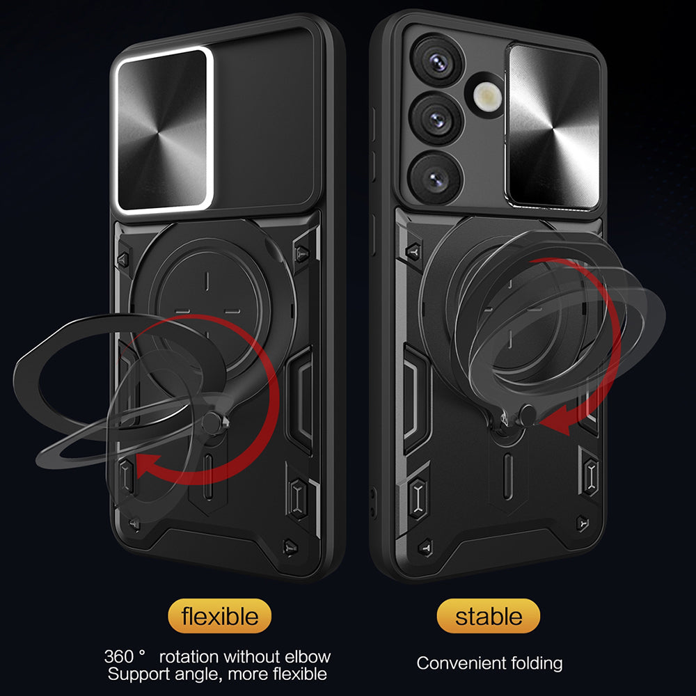 Hülle für Oppo Reno15 FS / Reno15 F, Techsuit, CamGuard Pro, Schwarz