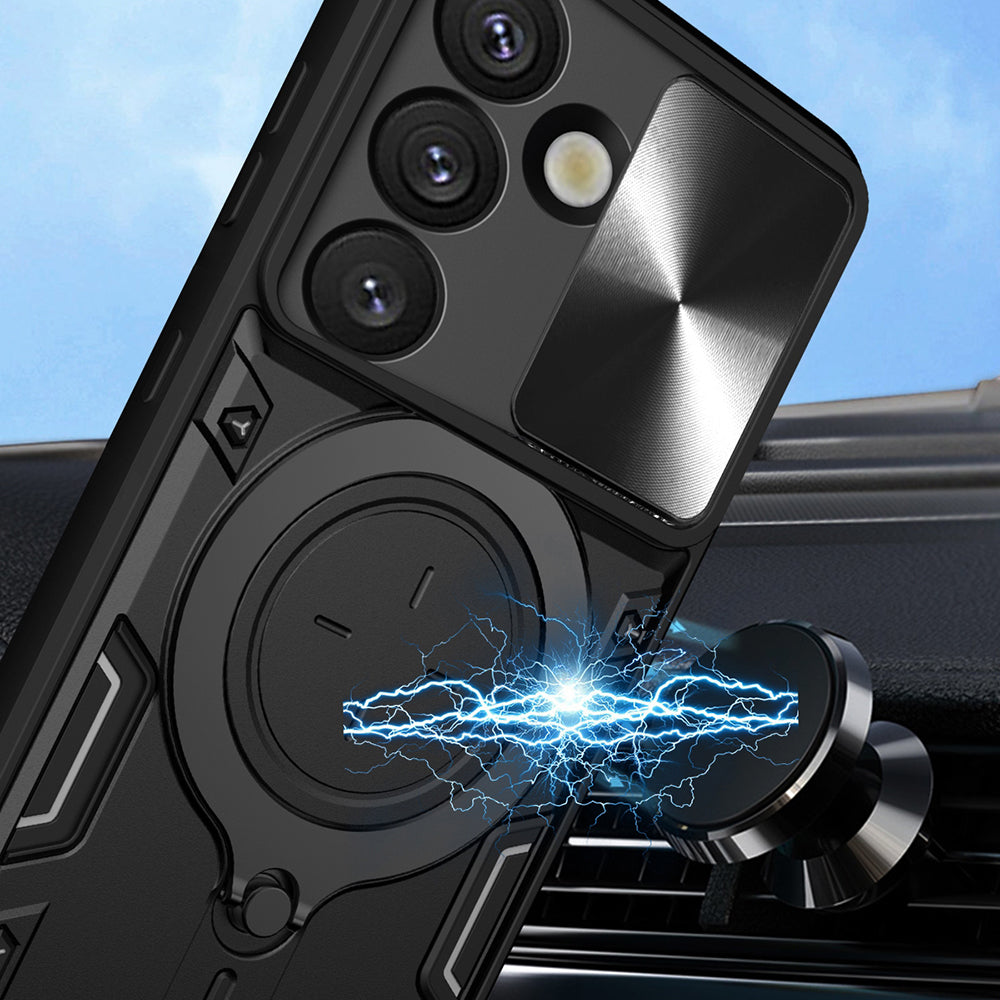 Hülle für Oppo Reno15 FS / Reno15 F, Techsuit, CamGuard Pro, Schwarz