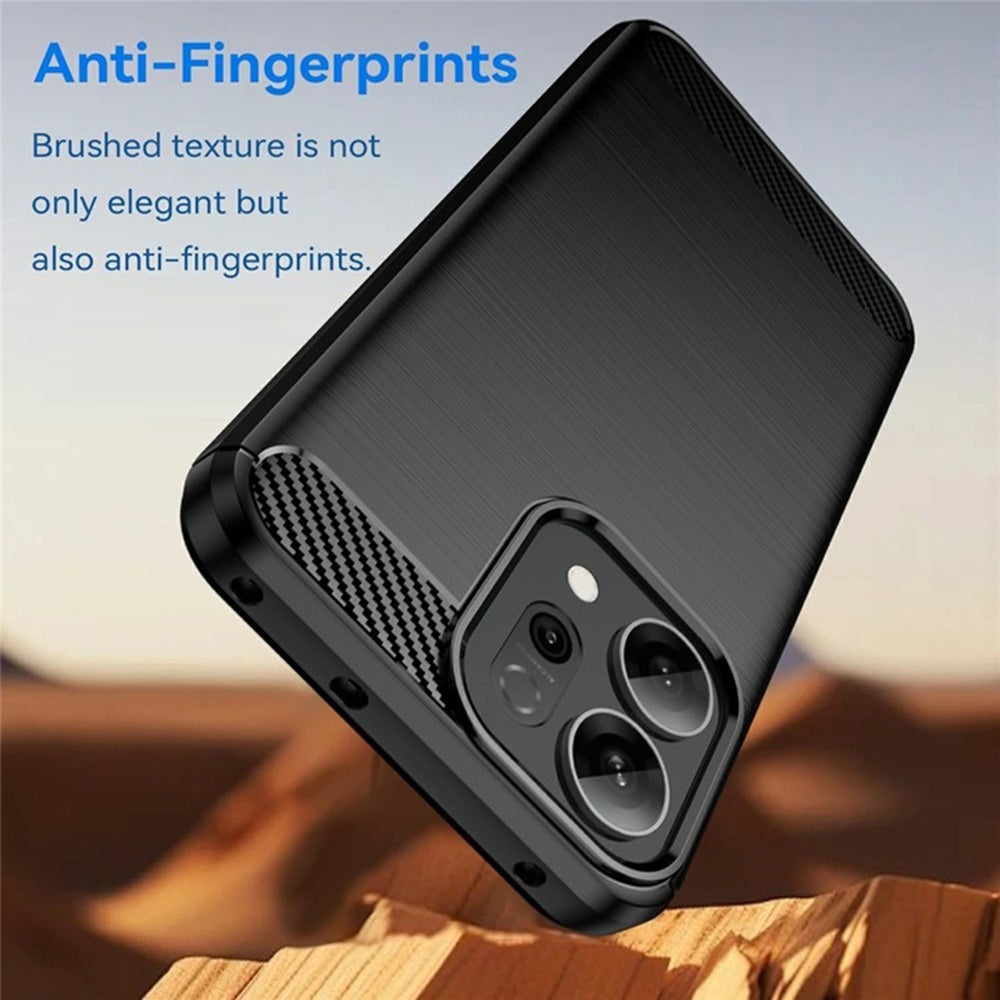 Hülle für Oppo Reno15 FS / Reno15 F, Techsuit, Carbon, Schwarz