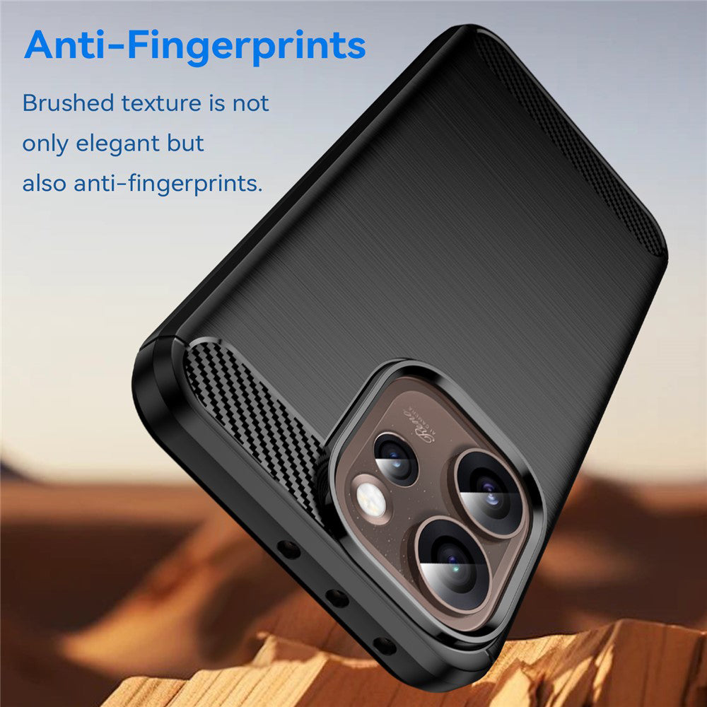 Hülle für Oppo Reno15 Pro Max, Techsuit, Carbon, Schwarz