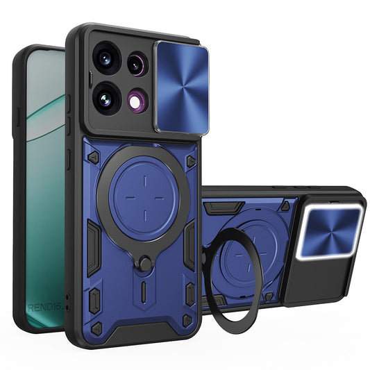 Hülle für Oppo Reno16 F / Reno16 FS, Techsuit, CamGuard Pro, Blau