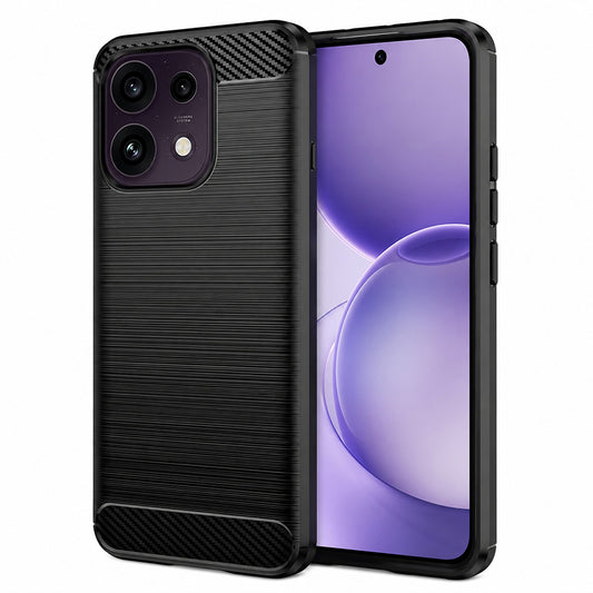 Hülle für Oppo Reno16 F / Reno16 FS, Techsuit, Carbon, Schwarz