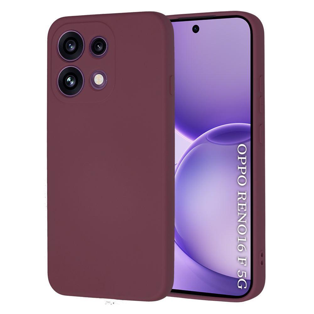Hülle für Oppo Reno16 F / Reno16 FS, Techsuit, SoftFlex, Weinrot