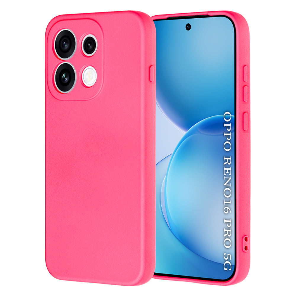 Hülle für Oppo Reno16 Pro, Techsuit, SoftFlex, Dunkelrosa