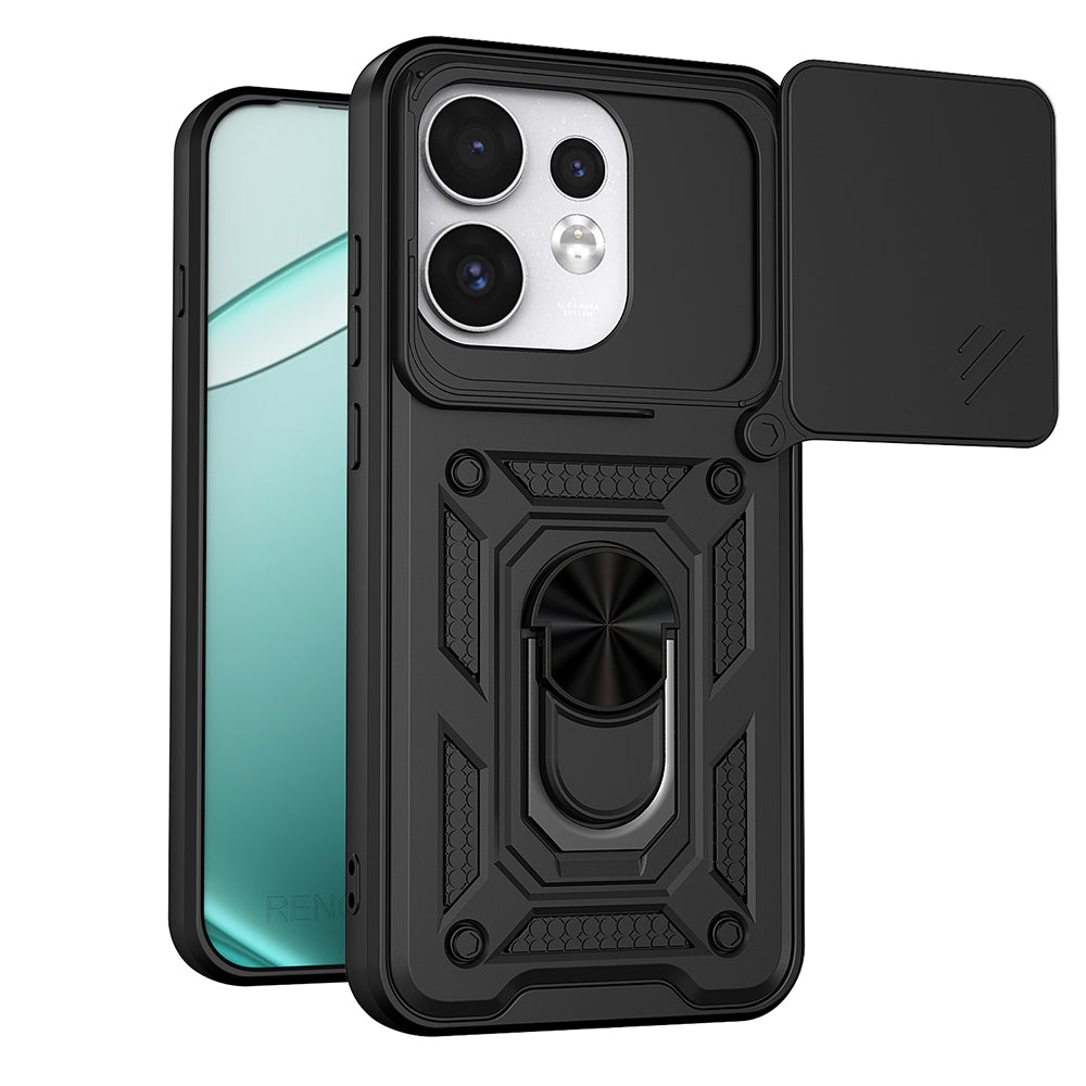 Hülle für Oppo Reno16 / Reno16 Pro, Techsuit, CamShield, Schwarz
