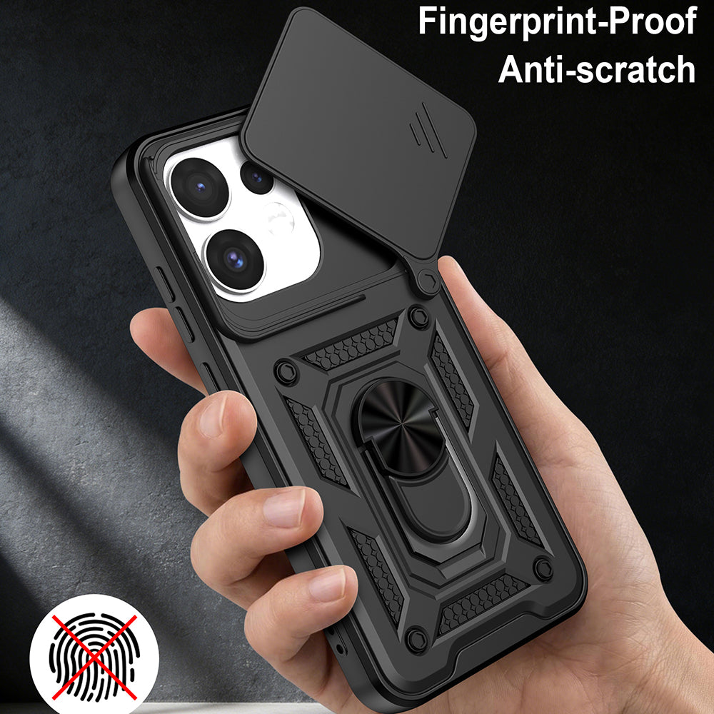 Hülle für Oppo Reno16 / Reno16 Pro, Techsuit, CamShield, Schwarz