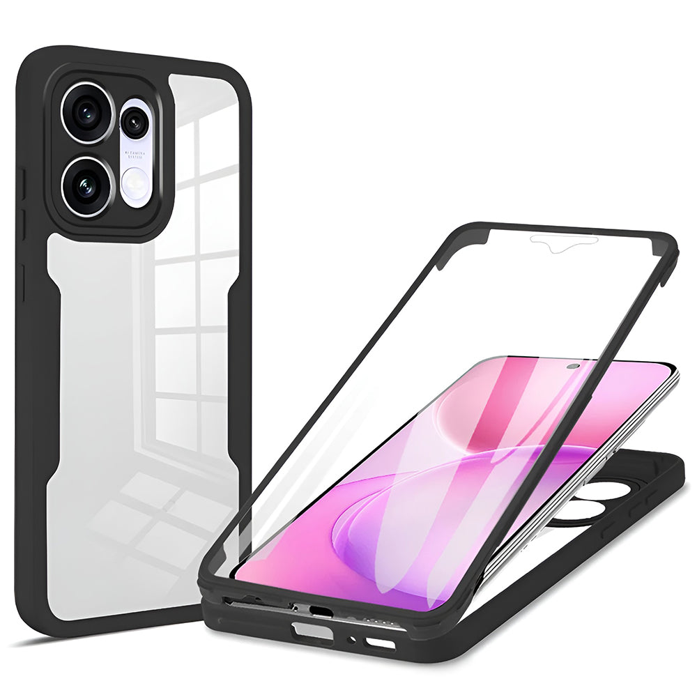 Hülle für Oppo Reno16 / Reno16 Pro, Techsuit, ColorVerse 360, Schwarz
