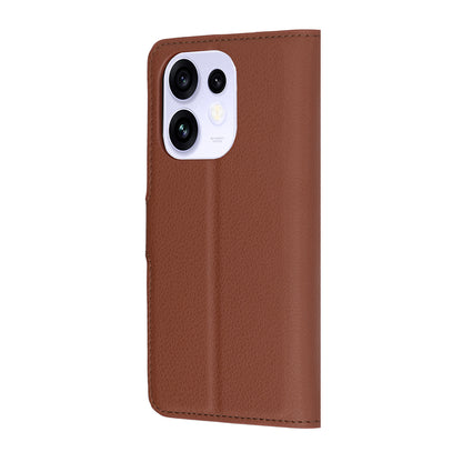 Hülle für Oppo Reno16 / Reno16 Pro, Techsuit, Leder-Folio, Braun