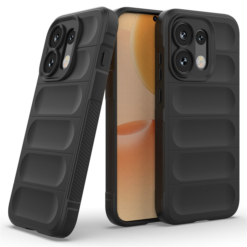 Hülle für Oppo Reno16 / Reno16 Pro, Techsuit, Magic Shield, Schwarz