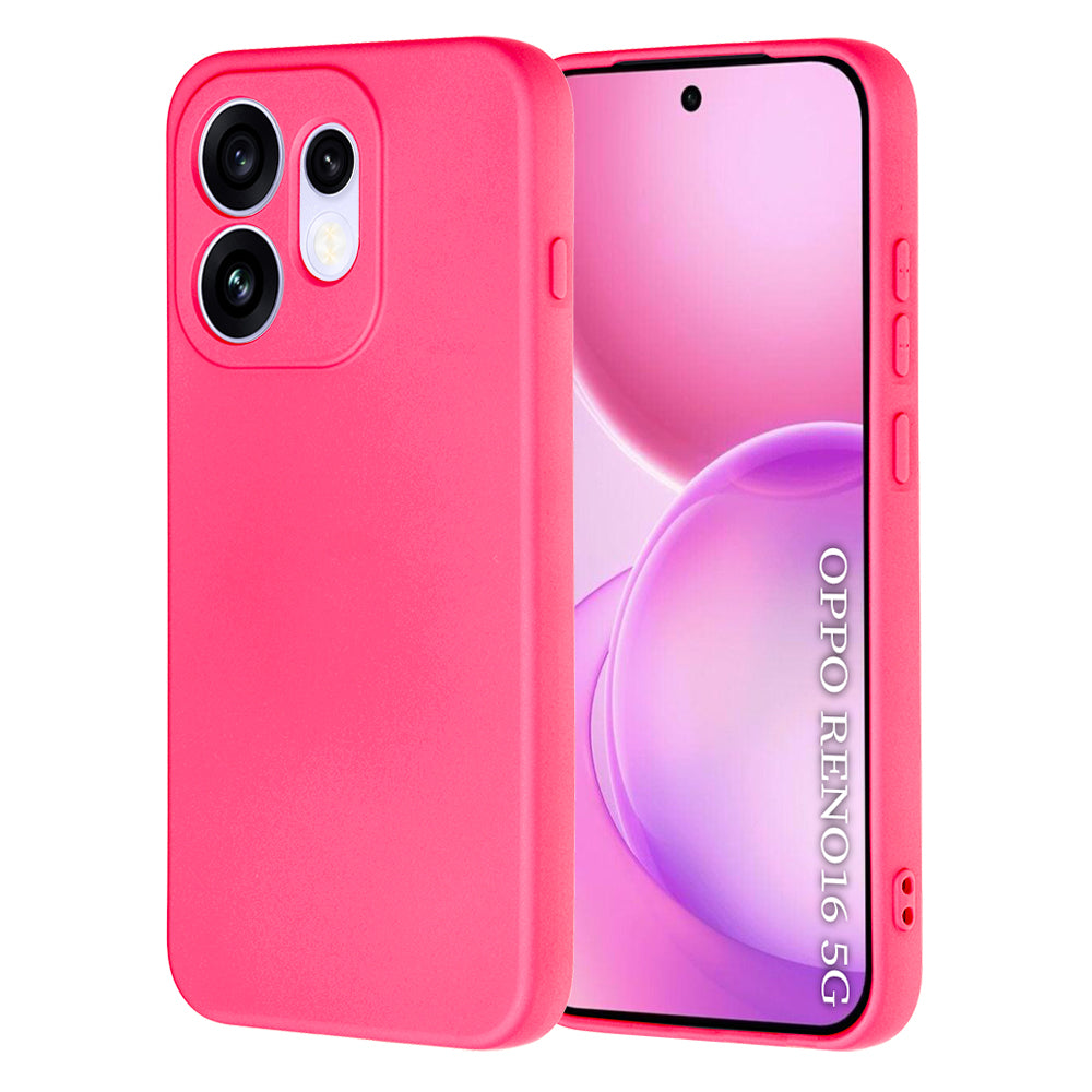 Hülle für Oppo Reno16, Techsuit, SoftFlex, Dunkelrosa