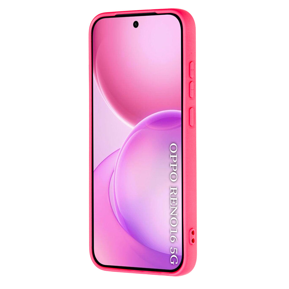 Hülle für Oppo Reno16, Techsuit, SoftFlex, Dunkelrosa