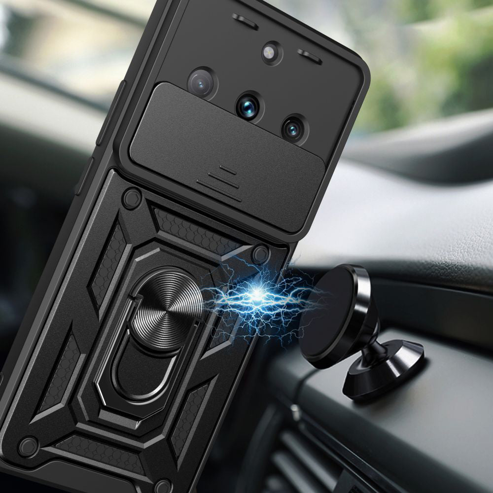 Hülle für Realme 11 4G, Techsuit, CamShield, Schwarz