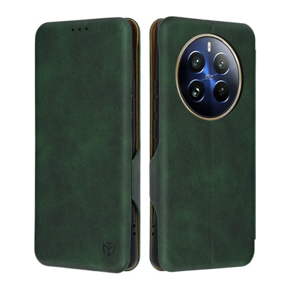 Case for Realme 12 Pro / 12 Pro+, Techsuit, Safe Wallet Plus, Green
