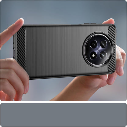 Hülle für Realme 12, Techsuit, Carbon, Blau
