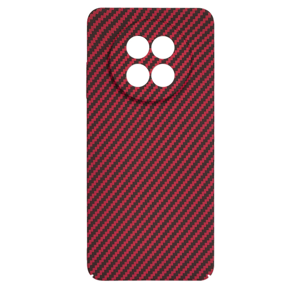 Hülle für Realme 12x / 12, Techsuit, Carbonite FiberShell, Rot