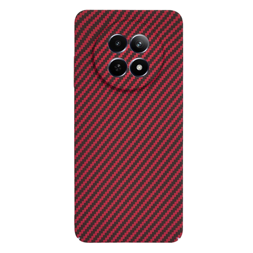Hülle für Realme 12x / 12, Techsuit, Carbonite FiberShell, Rot